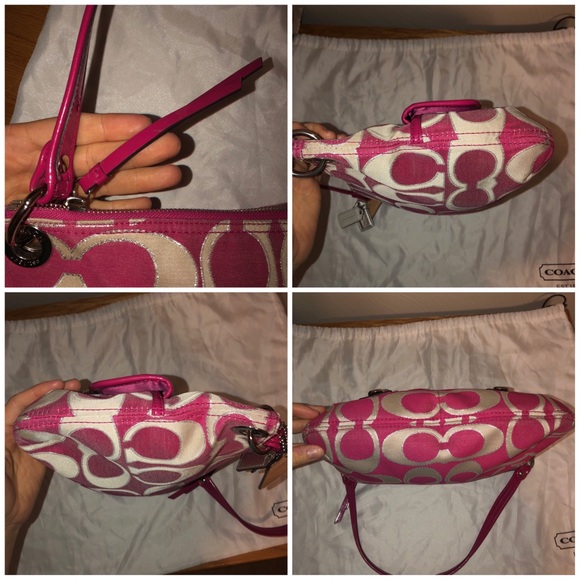 Coach Poppy Metallic Signature Sateen Hippie - Picture 5 of 8